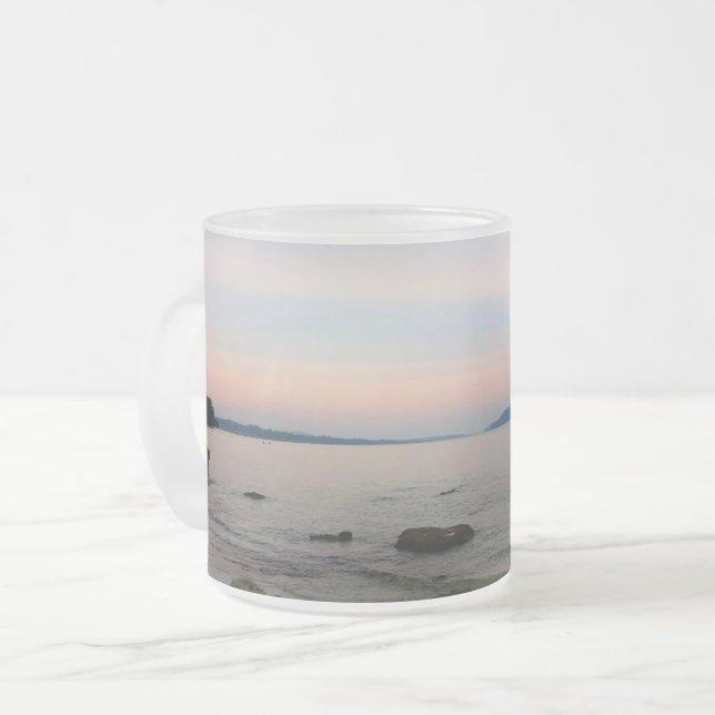 India - Havelock Island (Swaraj Dweep) Sunset Frostad Glasmugg (Framsida vänster)