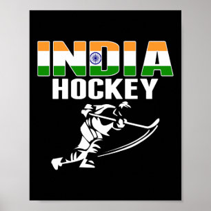 India Ice Hockey Fans Jersey - Stöd Indisk Hock Poster