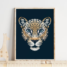 India Leopard Wildlife Skriv ut | Skriv ut leopard Poster