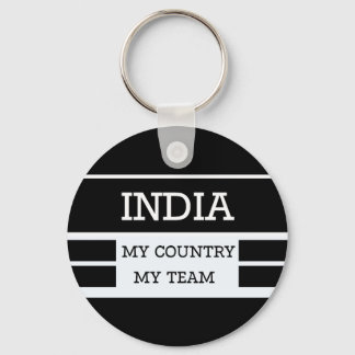 India My Country My Team Concept Nyckelring