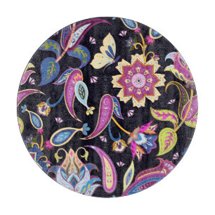India Paisley Seamless Blommigt Ornament