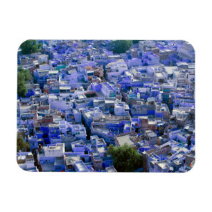 INDIA, Rajasthan, Jodhpur: Blå staden Jodhpur Magnet