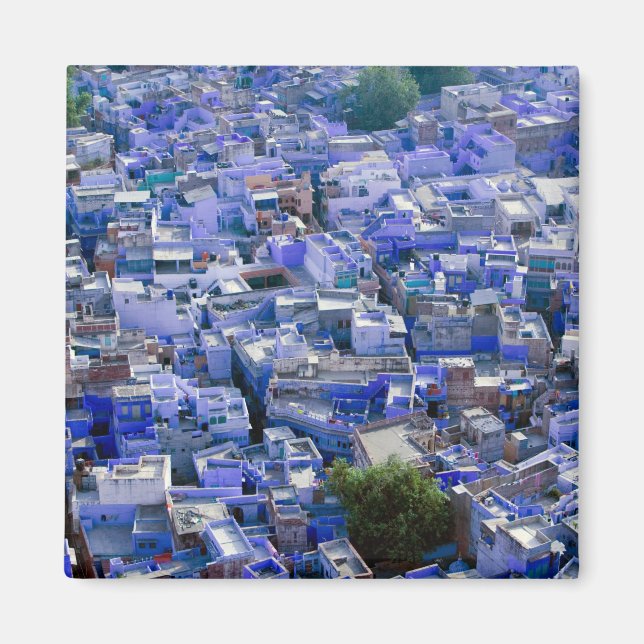 INDIA, Rajasthan, Jodhpur: Blue City of Jodhpur Magnet (Framsidan)