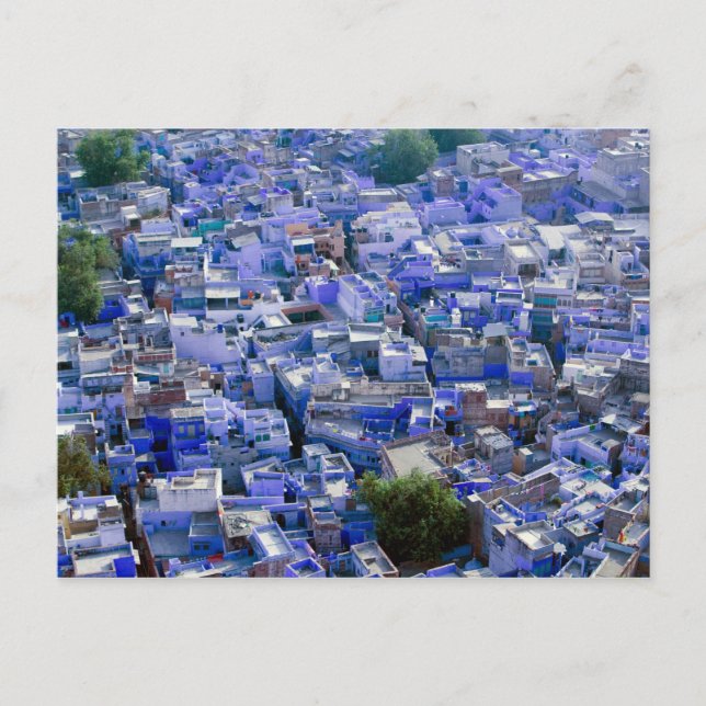 INDIA, Rajasthan, Jodhpur: Blue City of Jodhpur Vykort (Framsida)