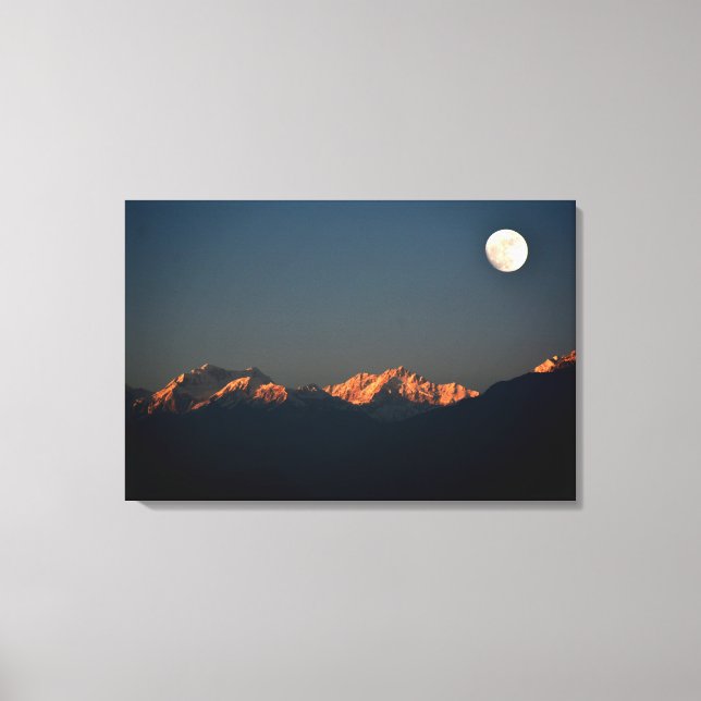 India - Sikkim, Pelling sunset Canvastryck (Framsida)