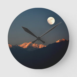 India - Sikkim, Pelling sunset Rund Klocka