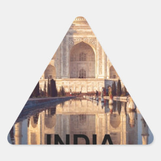 India Taj-mahal angie Triangelformat Klistermärke