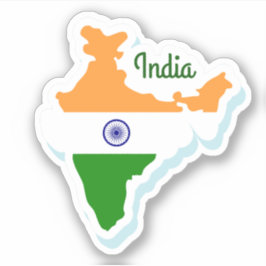 India Travel Vinyl Sticker Klistermärken