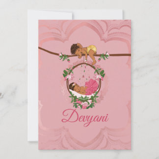 Indian baby girl being blessed by Ganesha Meddelande