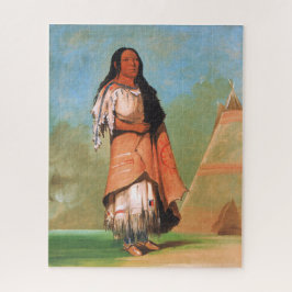 Indian Blackfoot Woman, George Catlin Pussel