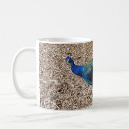 Indian Blue Peafowl Kaffemugg