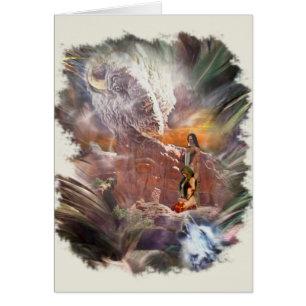 Indian Bröllop Night Vignette Hälsningskort