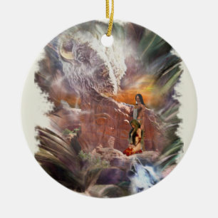 Indian Bröllop Night Vignette Julgransprydnad Keramik