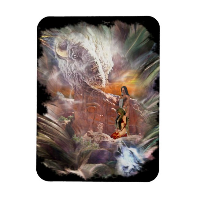 Indian Bröllop Night Vignette Magnet (Vertikal)