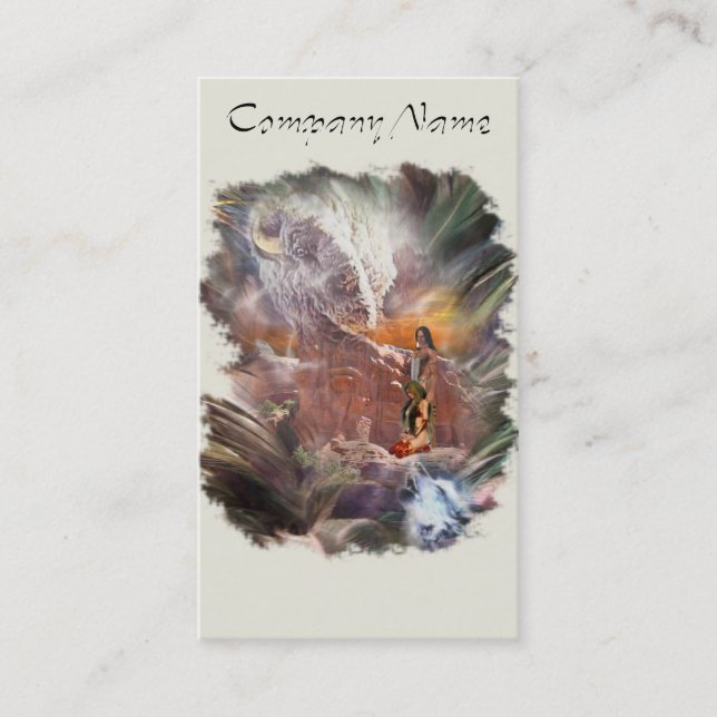 Indian Bröllop Night Vignette Visitkort (Framsida)