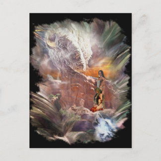 Indian Bröllop Night Vignette Vykort