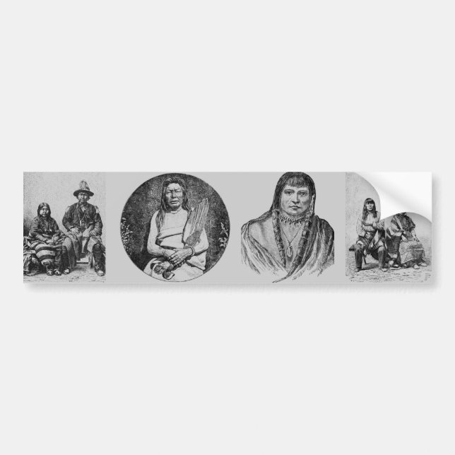 Indian Bumper Sticker Bildekal (Framsidan)
