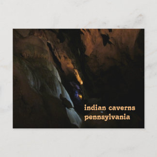 indian cavernerns pennsylvania vykort