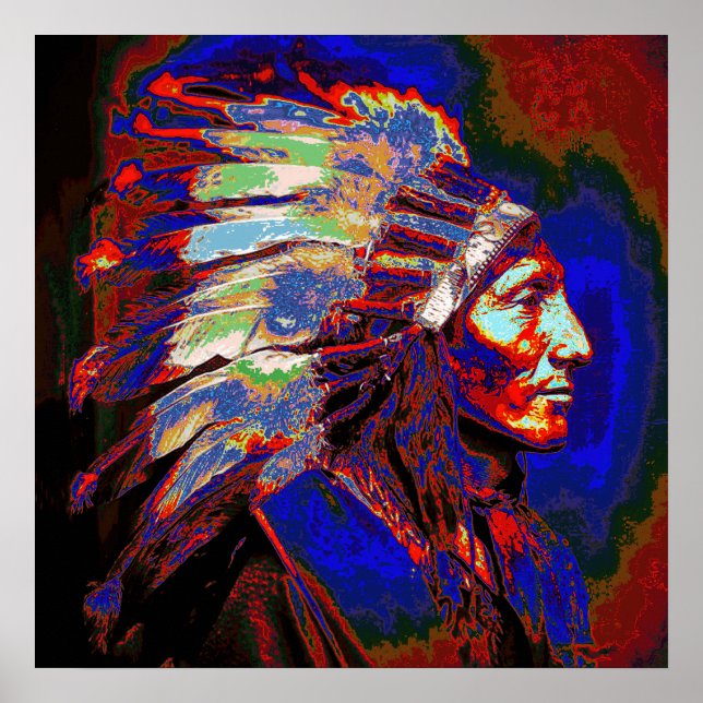 Indian Chief Graphic Poster (Framsidan)