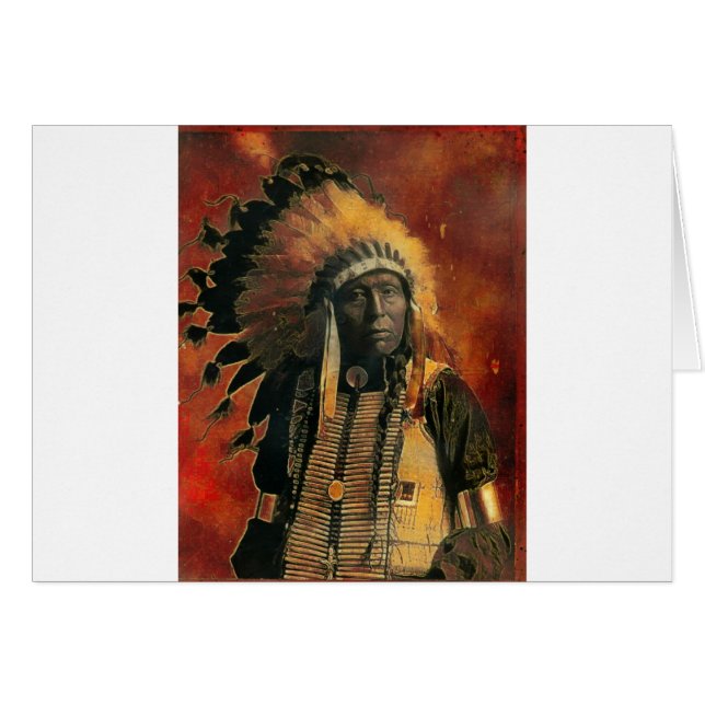 Indian_Chief Hälsningskort (Framsidan Horizontal)