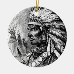 Indian Chief Ornament