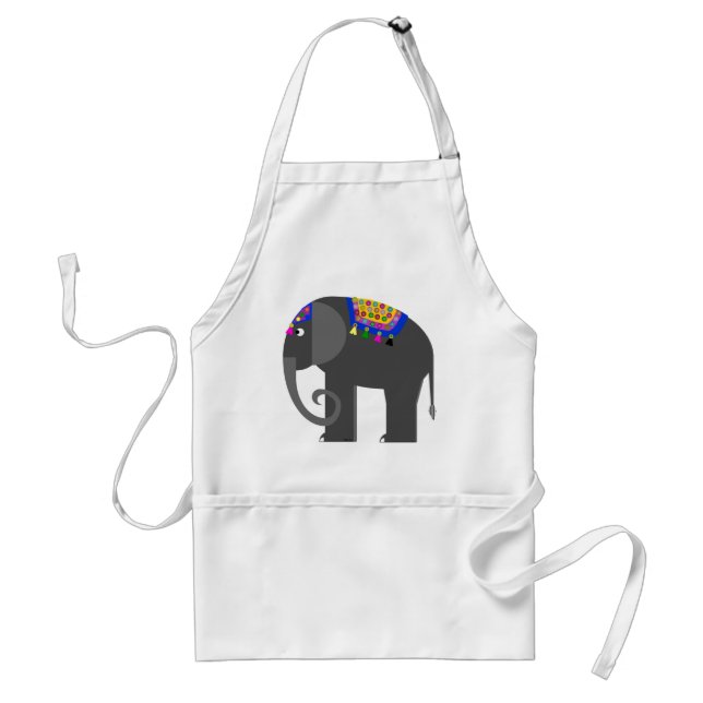 Indian Elephant Apron Förkläde (Framsidan)