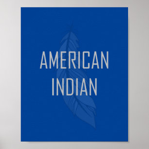 Indian Feather Poster