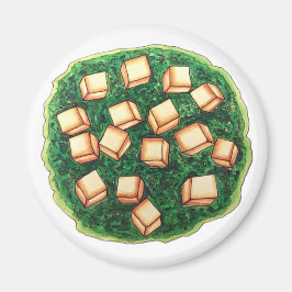 Indian Food India Saag Paneer Spinach Cheese Magnet