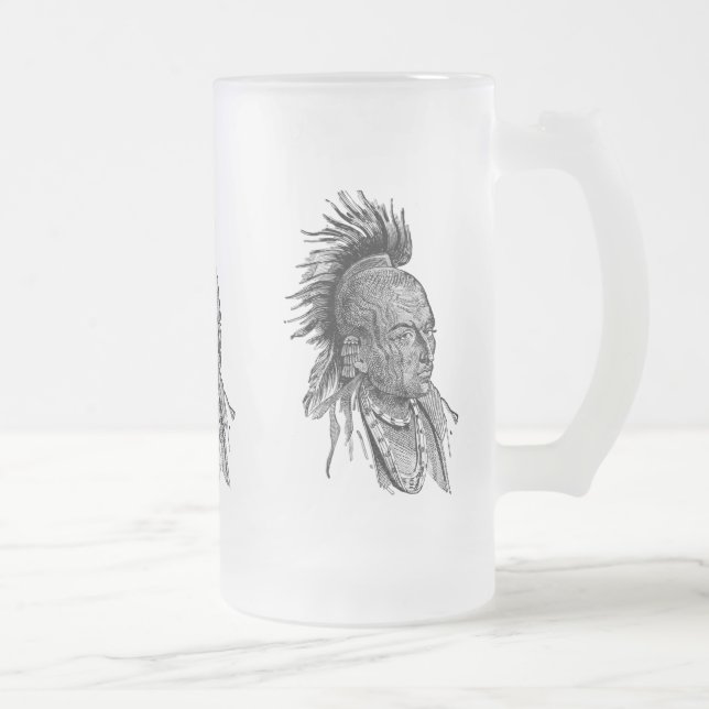 Indian Frostat Ölglas (Höger)