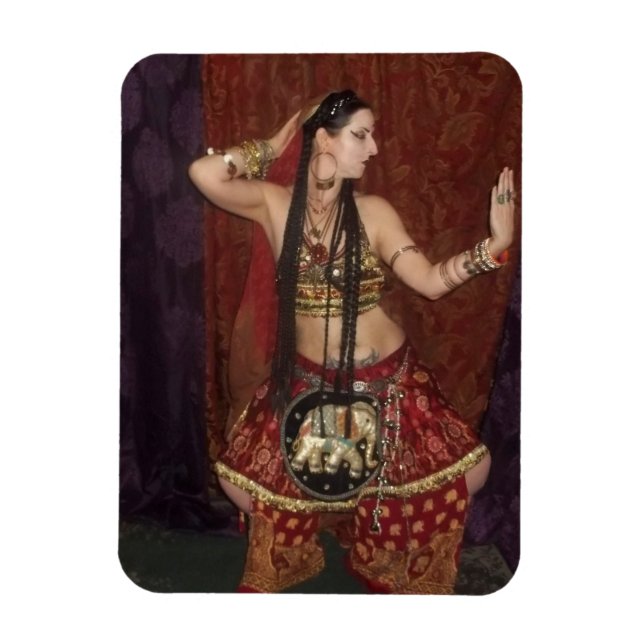 Indian Fusion Belly Dancer Magnet (Vertikal)