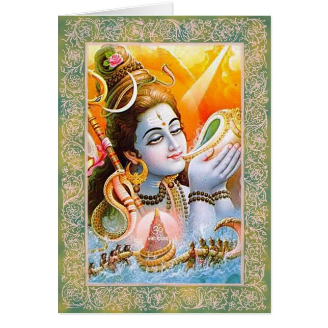 Indian Gods/Lord Shiva - Notecard OBS Kort (Framsidan)