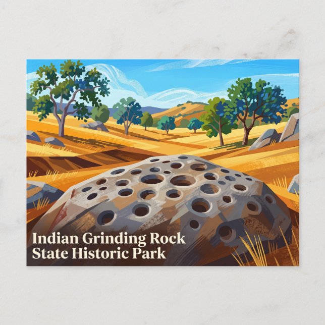 Indian Grinding Rock State Historic Park Vykort (Framsida)
