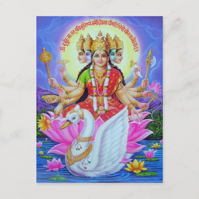 indian gud vykort (Framsida)