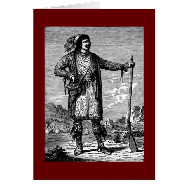 Indian Hälsningskort (Framsidan)