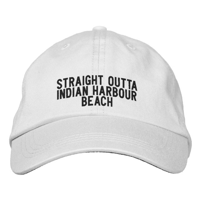 Indian Harbour Beach Florida Hat Broderad Keps (Framsida)