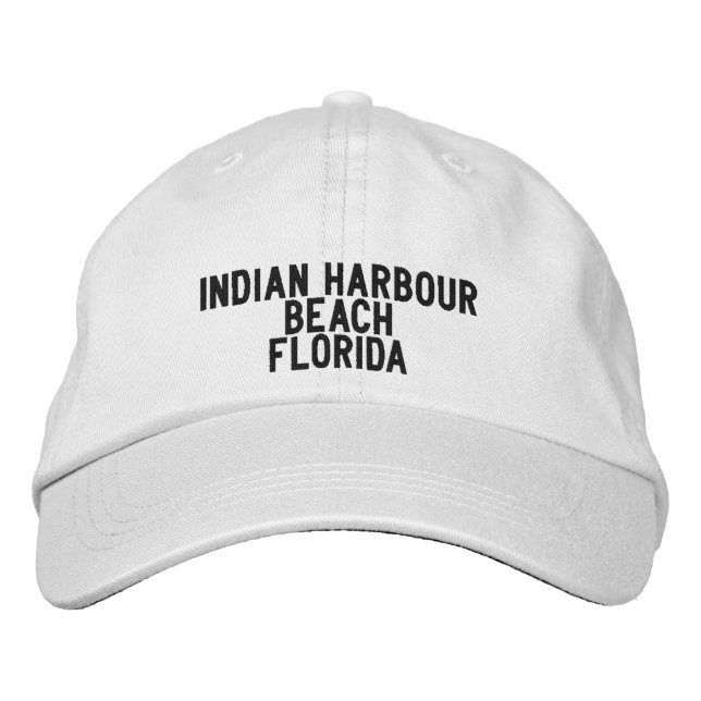Indian Harbour Beach Florida Hat Broderad Keps (Framsida)