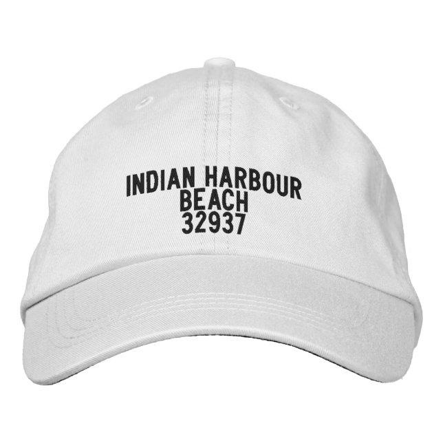 Indian Harbour Beach Florida Hatt Broderad Keps (Framsida)