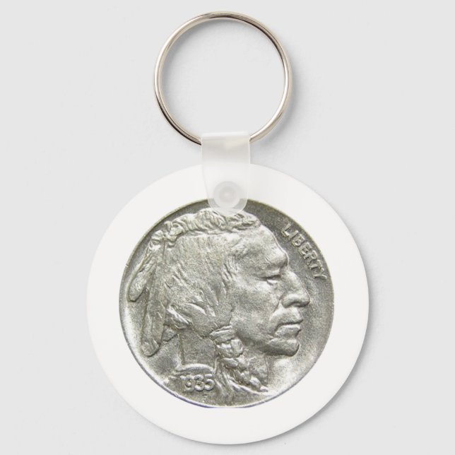 INDIAN HEAD NICKEL NYCKELRING (Framsida)