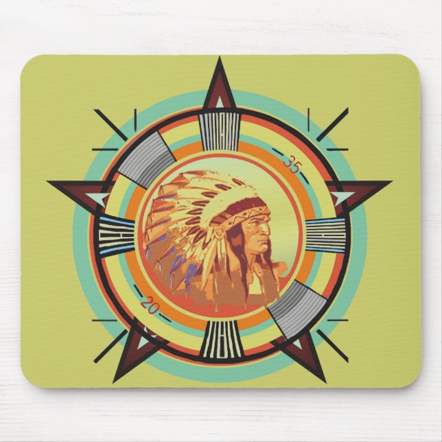 Indian Head-testmönster Musmatta (Framsidan)
