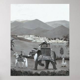 Indian Heritagen Art Prated Poster