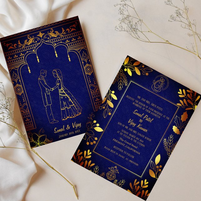 Indian Hindu Bröllop Ganesha Inbjudningar (Skapare uppladdad)