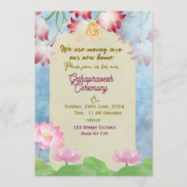 Indian Housewarming Invitations Inbjudningar