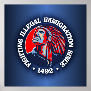 Indian (illegal invandring) poster