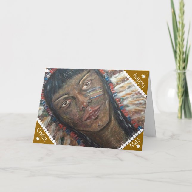 Indian Julafton-kort Helgkort (Framsida)