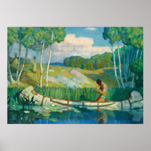 Indian Kärlek Call, 1927 of Newell Convers Wyeth Poster