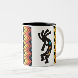 Indian Kokopelli Two-Tone Coffee Mugg