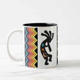 Indian Kokopelli Two-Tone Coffee Mugg