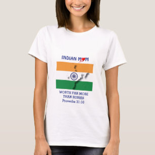 INDIAN MAMMA värd mer än Rubies PROVERBS 31 T Shirt