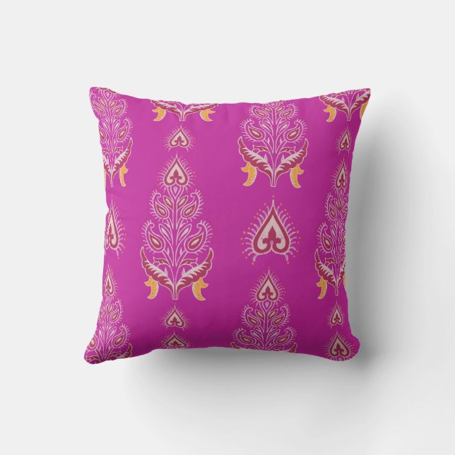 indian mandala rosa vid kudde (Baksida)
