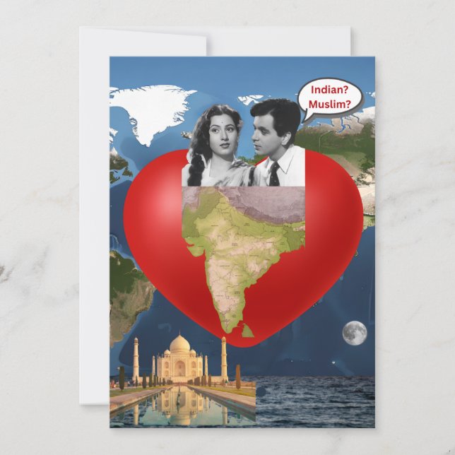 Indian Muslim Julkort (Framsida)